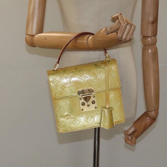 LOUIS VUITTON Monogram Vernis Spring Street Hand Bag Gris - Picture 14 of 16